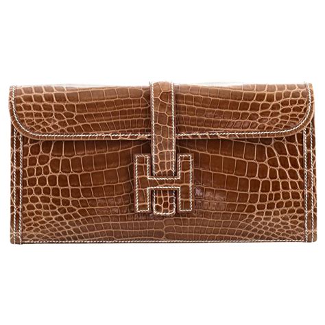 jige hermes clutch|hermes jige clutch crocodile.